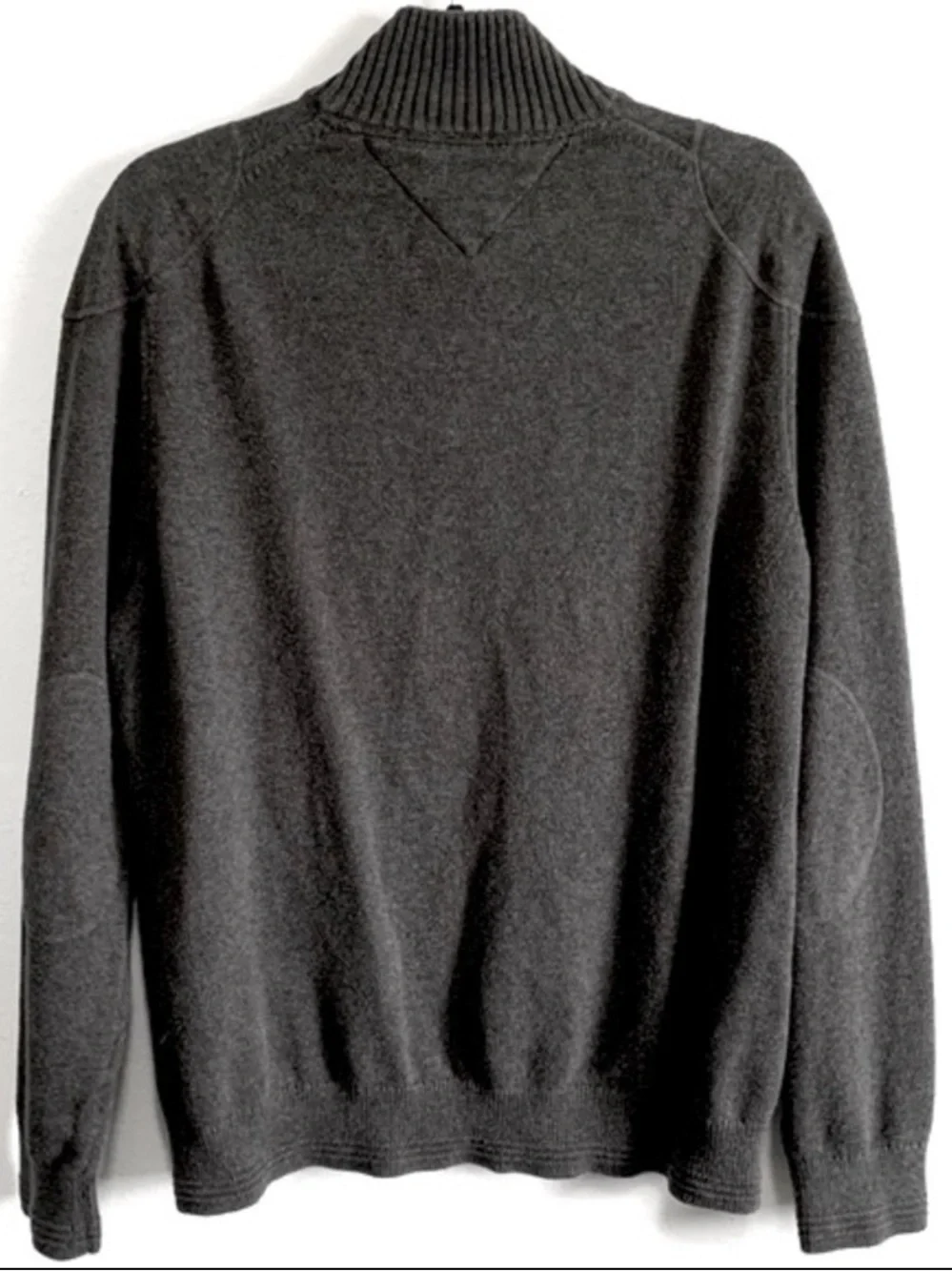Tommy Hilfiger Grey Mock Neck Knit Sweater